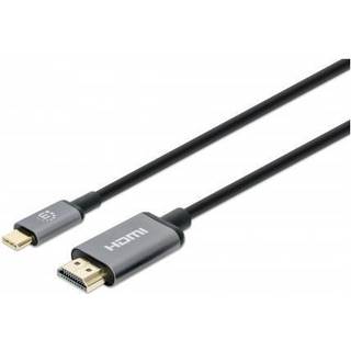 Manhattan Videoadapterkabel HDMI / USB 1m Sort