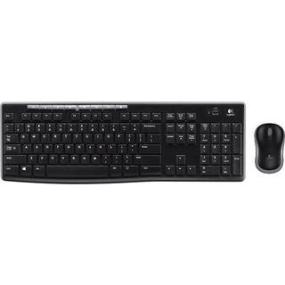 Logitech MK270 Wireless Combo - keyboard and mouse set - Hungarian - Tastatur & Mus sæt - Ungarsk - Sort