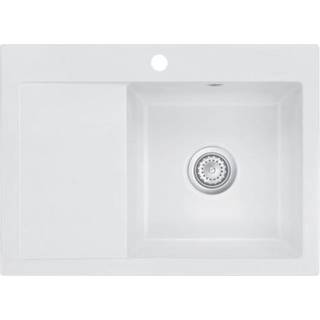 Lavabo Mera 70 vask i hvid keramik med kurveventil højrevendt 700x510 mm