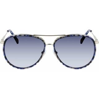 LONGCHAMP Kvinde LO684S 719 Solbriller Metal Blå Blå Pilot Skygge