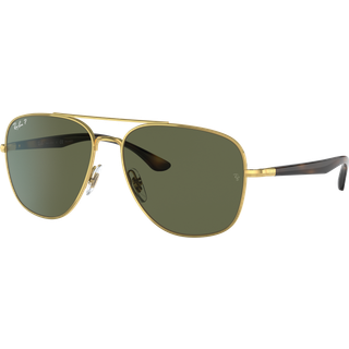 Ray - Ban Unisex RB3683 001/58 Solbriller Metal Guld G15 Firkantet Polariseret