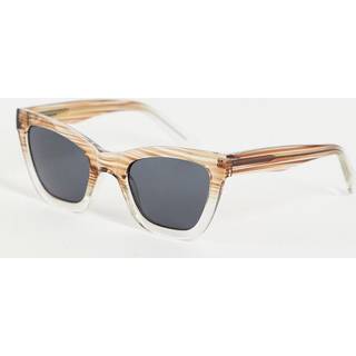 A.Kjærbede - Big Kanye Solbriller - Demi Grey/Crystal Transparent - One size / Demi Tortoise