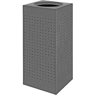 Grå affaldsbeholder med hulmønster, 60 liter