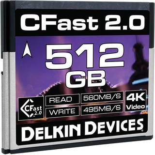 Delkin CFast 2.0 Memory Card 512 GB