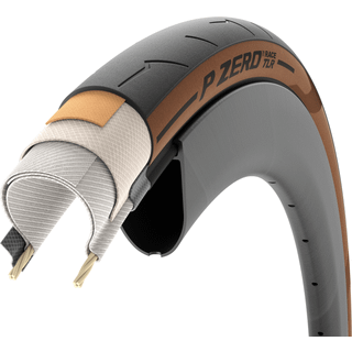 Pirelli P Zero Race TLR 700x26C Classic - Sort/Brun - 3984000
