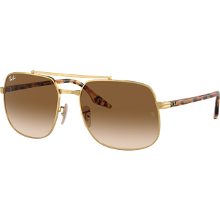 Ray - Ban Unisex RB3699 001/51 Solbriller Metal Guld Brun Firkantet Normal Skygge
