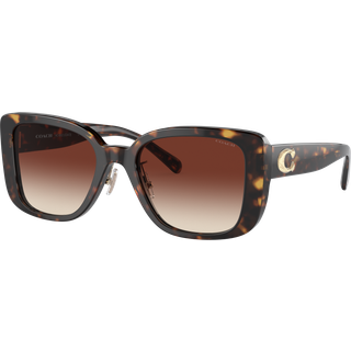 Coach HC8352 CD472 512013 54 Solbriller Kvinder Tortoiseshell - Dark Tortoise - 54mm