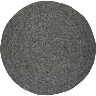 Classic Collection Merino tæppe rundt granit, 200 cm
