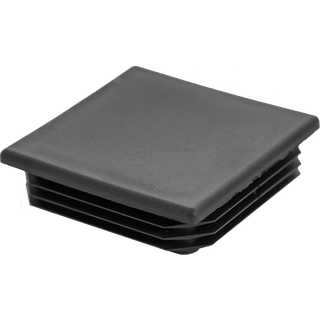 PLUS stolpeafdækning til stålstolper på 8 x 8 cm, sort/plast, 2,5 x 8 cm