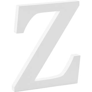 Træbogstav Z - hvid 20 cm høj