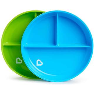 Munchkin? Bliv sat? Opdelt sugeb?rnsplader bl?/gr?n