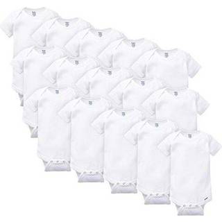 Gerber Baby 15 stykker Onesies Bodysuit Multi Size Pack White (0-3m 3-6m 6-9m)