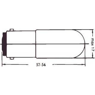 Glødelampe Ba15D 5W 260V Solar