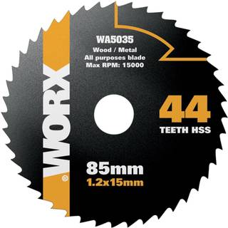 Worx 85mm 44T rundsavsklinge til metal