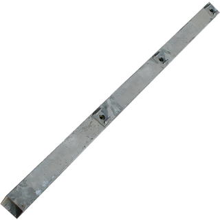 Stolpe til panelhegn med deko "X", 40 x 40 x 1500 mm, galvaniseret