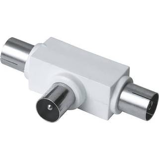 Hama EXXTER Adapter Antenn Fördelare Vit Hane-2xHona