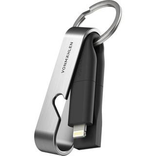 VONMÄHLEN High Six - 6-i-1 Multi Opladerkabel - Sort / Sølv