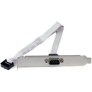 STARTECH 40cm 9 Pin Serial Male to 10 Pin Motherboard Header Slot Plate
