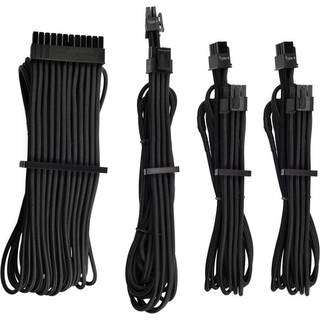 CORSAIR Premium Individually Sleeved PSU Cable Starter Kit_ Type 4 (Generation 4)_ BLACK