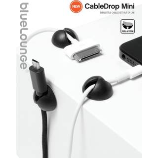 Bluelounge Design CableDrop mini - Black - 9-pack