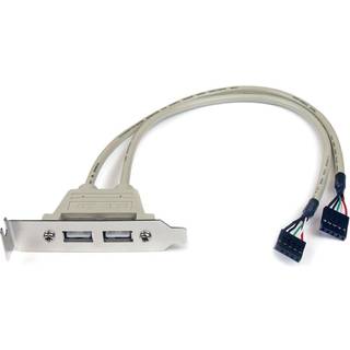 StarTech.com 2 Port USB A Female Low Pro