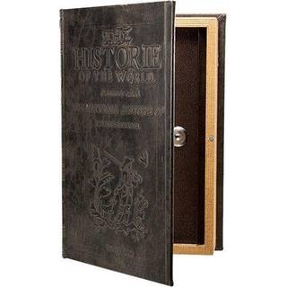 Barska Antique Book Lock Box med nøglelås sort