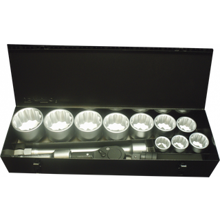 BATO Topnøglesæt 1" 12kt. 36-80mm 14dele (902)