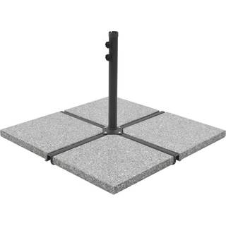 vægtplade til parasol granit 25 kg firkantet grå