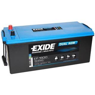Exide Marine og Leisure EP1500 DUAL AGM Batteri - 12V 180Ah (20h)