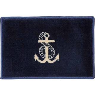 Bådmåtte Anker, rektangel, 61 x 45 cm, marineblå
