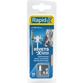 RAPID Blindnitter ø4,8x10mm rustfri (50)