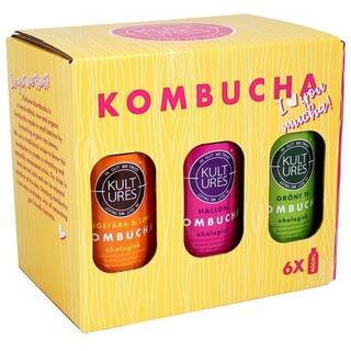 Kultures Kombucha Mixpakke, 6-pak
