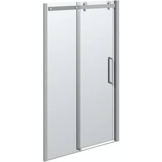 Scanbad Skydedør Sæt 1200 Mm   Deluxe Krom/klar