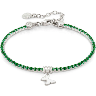 Nomination Chic Green Crystal Butterfly Bracelet - 20cm