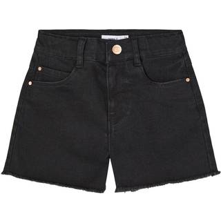 NAME IT Højtaljede Denim Shorts Rose Black Denim