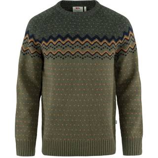 Fjällräven Ãvik Knit Herre Sweater Laurel Green - Deep Forrest S