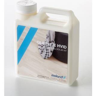 Moland oliepleje t/gulv hvid, 1 ltr. 103024