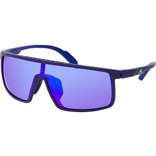 Adidas Sport Unisex SP0057 PRFM Shield 92Z Solbriller Plast Blå Violet Maske Spejlet Skygge - Blå
