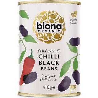 Sorte bønner med chili Økologisk - 410 gram - Biona Organic