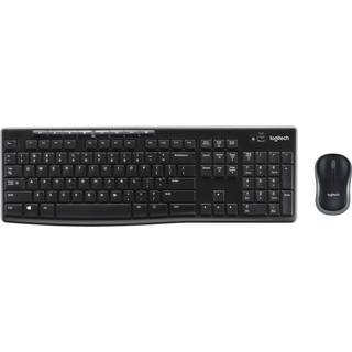 Logitech MK270 Wireless Combo - keyboard and mouse set - QWERTZ - Slovenian/Croatian - black - Tastatur & Mus sæt - Slovensk/kroatisk - Sort