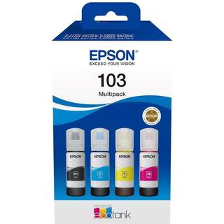 Epson 103 / C13T00S64A 4-Pack (Black / Yellow / Cyan / Magenta) Ink - Blækrefill Cyan