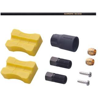 Shimano sort slange med lige kobling i begge ender - Bag
