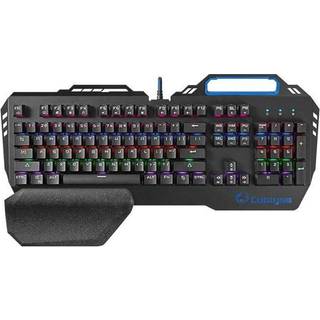 Nedis - Wired Gaming Keyboard | USB | Mekaniske Taster | RGB | US international | US layout | USB Drevet | Strømkabellængde: 1.70 m | Gaming - GKBD400BKUS