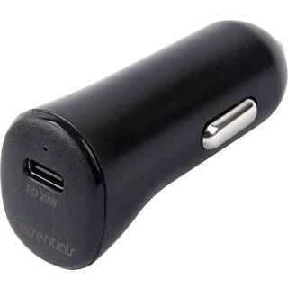 Essentials billader med USB-C PD 20W - Svart