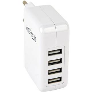 Gembird Universal USB charger 4 ports - 3.1 A - White