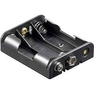 Batteri holder - 3 x AA - Med snap terminal