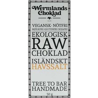 WermlandsChoklad Rawchokolade ØKO, 50 g, Islandsk Havsalt