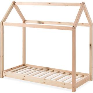 Børneseng husform 70 × 140 cm – natur (Cabane)