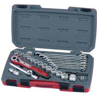 Topnøglesæt. Med 3/8" □-fatning. Teng Tools T3840