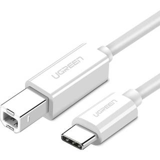 Ugreen USB-C til USB-B 2.0 Printerkabel 1.5m - Hvidt
